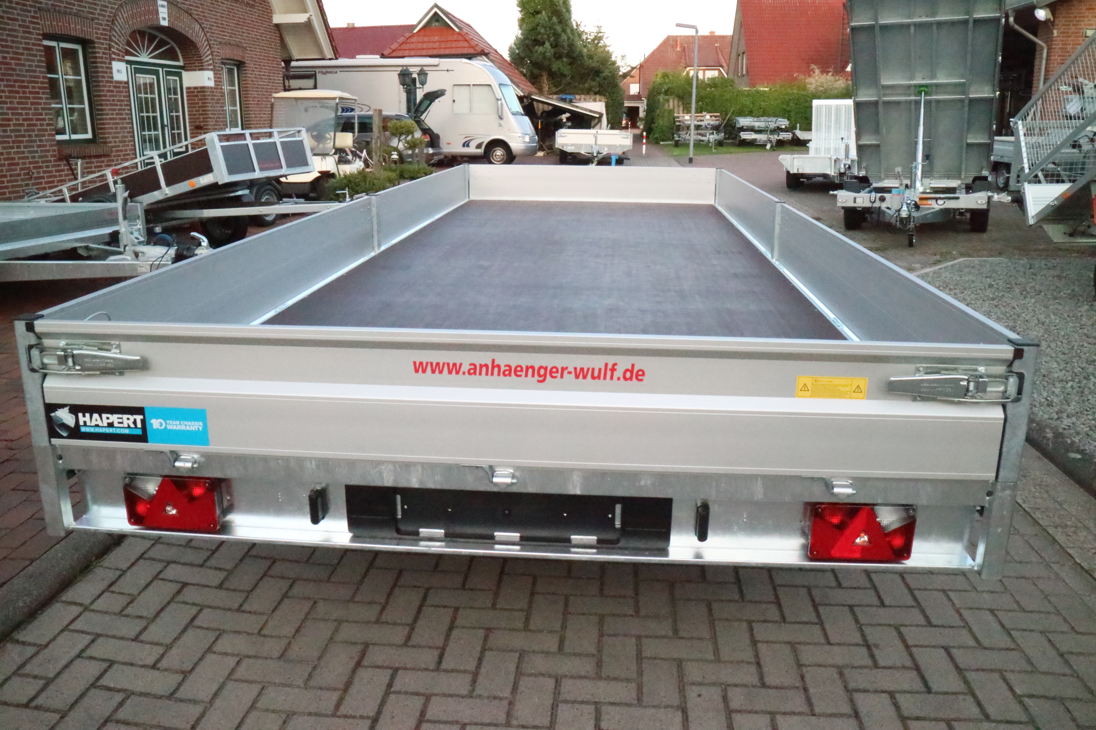 Hapert Azure Hochlader 3500 kg Parrabelfederung 605x200 cm  